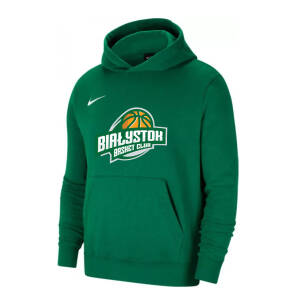 Nike BC Białystok Junior bluza bawełniana zielona  - duże Logo