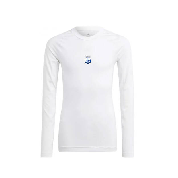 adidas MKS Kotwica juniorska koszulka termoaktywna ocieplana biała
