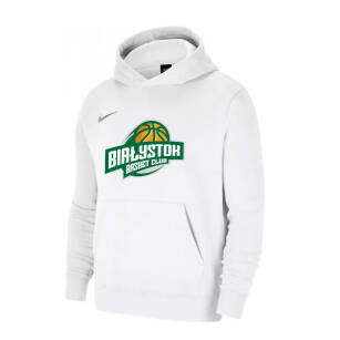 Nike BC Białystok Junior bluza bawełniana biała - duże Logo